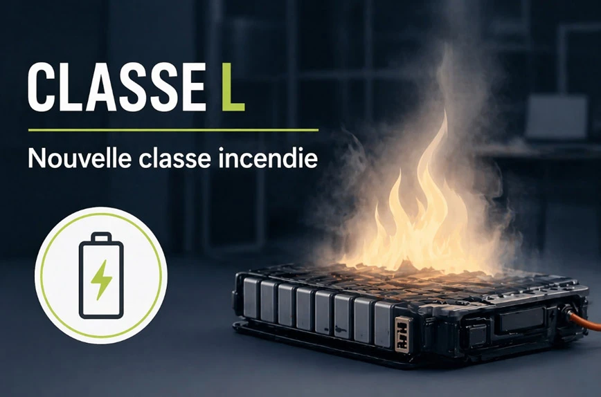 Lire la suite à propos de l’article Norme classe L : sécuriser les feux de batteries lithium