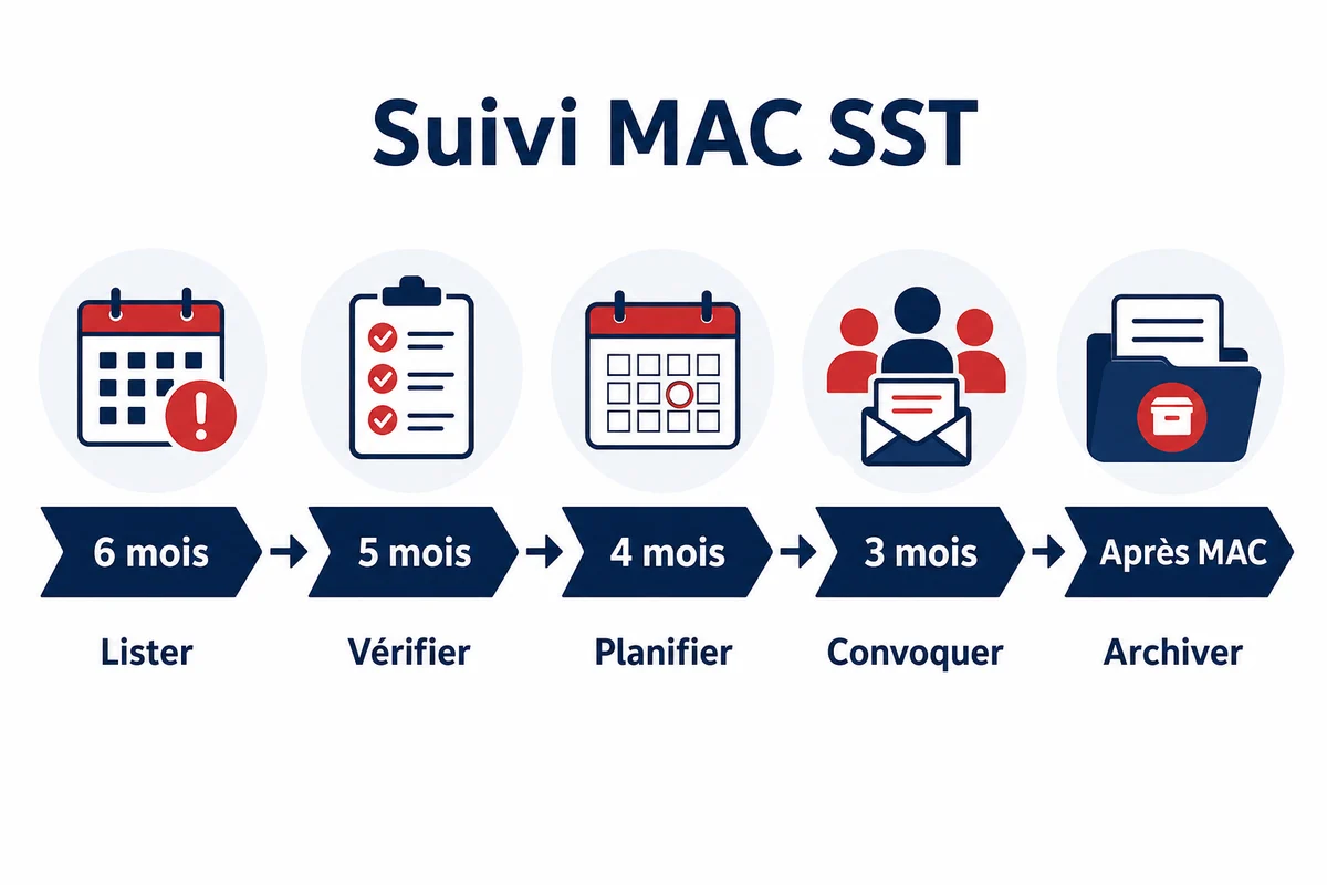 Rétroplanning MAC SST pour suivre les échéances RH